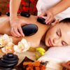 Combo 1:  Massage đá nóng, gội đầu, massage mặt, chăm sóc da mặt